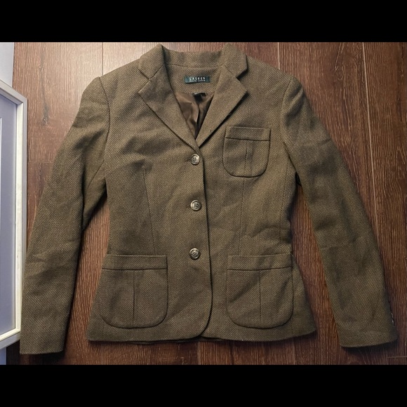 Ralph Lauren army green equestrian military blazer jacket - Picture 1 of 1
